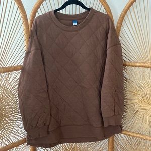 Oversized Old Navy Quilted Pullover